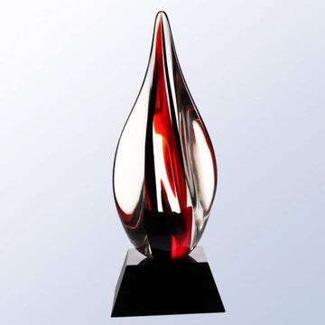 art glass, art glass crystal awards, custom crystal awards, custom awards, abstract awards, glass art
